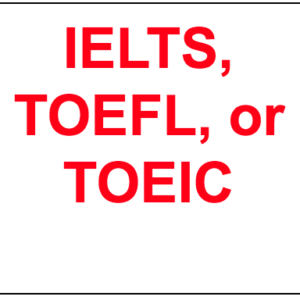 Test Prep -TOEFL, IELTS or TOEIC 20 one hour lessons